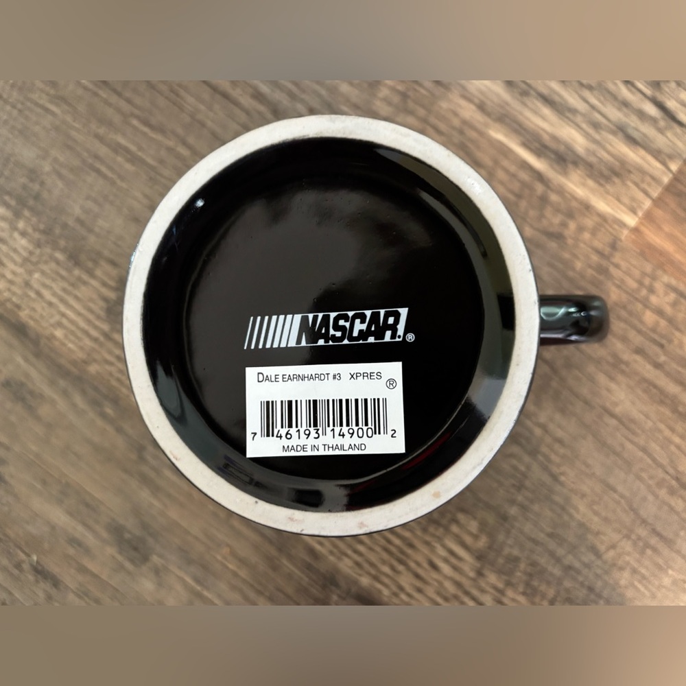 Black Dale Earnhardt Sr. Coffee Mug 11 OZ #3 Raised Signature Cup Nascar Racing - Picture 2 of 5